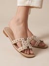 Pearl Oran-Style White Slides