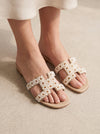 Pearl Oran-Style White Slides
